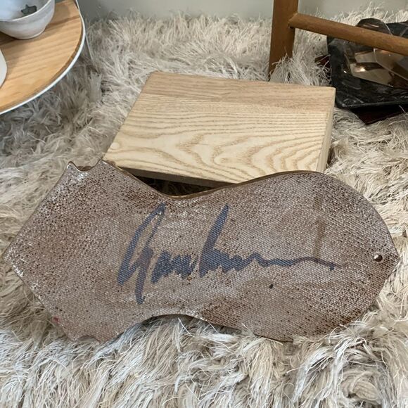 Handmade Artist Signed Stoneware Wall Taper Candle Wall Sconce Studio Pottery - Picture 12 of 17